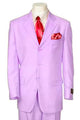 Mens 4 Button Polyester Fashion Suit in Lavender