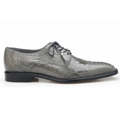 Mens Belvedere Batta Ostrich Cap Toe Derby Dress Shoe in Olive