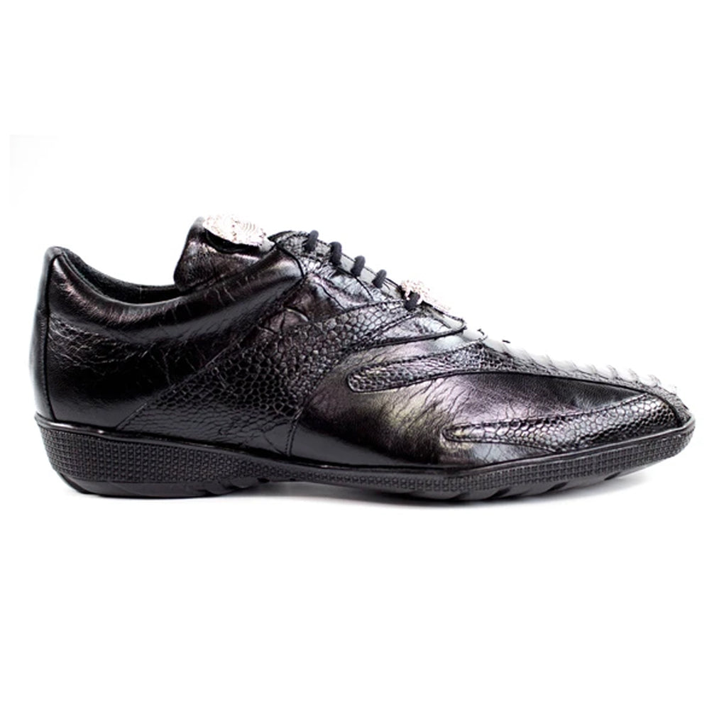 Belvedere Grey Ostrich and crocodile skin Shoes for Men