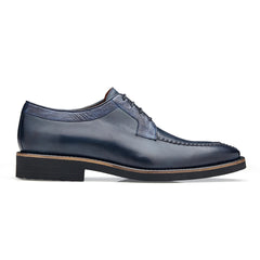 Mens Belvedere Samuel Calf & Ostrich Split Toe Dress Shoe in Blue