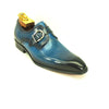 Mens Carrucci Classic Leather Fade Single D-Buckle Monk Strap Dress Shoe in Chestnut 6   - from alligatorwarehouse.com