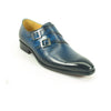 Mens Carrucci Classic Leather Fade Double Buckle Monk Strap Dress Shoe in Cognac 3   - from alligatorwarehouse.com
