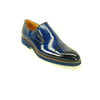 Mens Carrucci Leather Captoe Fade Slip On Dress Shoe in Purple 7   - from alligatorwarehouse.com