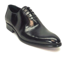 Mens Carrucci Hand Painted Oxford Lace Up Dress Shoe in Black