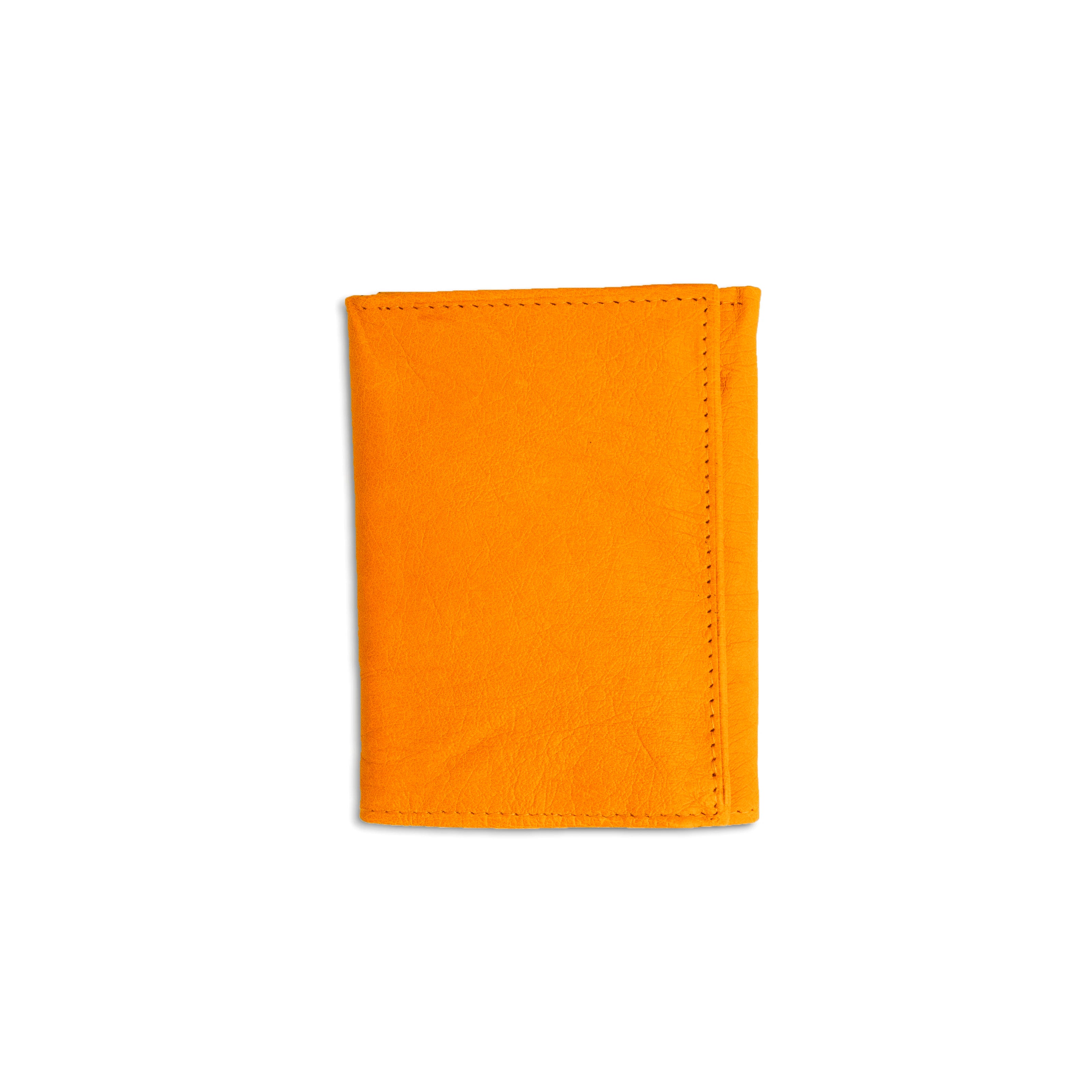 Mens Smooth Ostrich Trifold Wallet in Buttercup