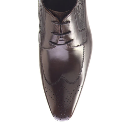 Mens Zota Leather Slip On Dress Shoe Loafer in Brown 3 HX829-16-BRW-8  - from alligatorwarehouse.com