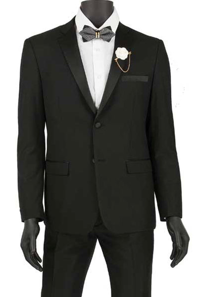 Mens Ultra Slim Fit Tuxedo in Black 1 T-US900_BLACK_36S  - from alligatorwarehouse.com
