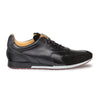 Mens Mezlan Chiron Ostrich & Calf Sneaker in Brown 5   - from alligatorwarehouse.com