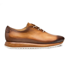 Mens Mezlan Brahman Dress Sneaker in Cognac