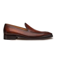 Mens Mezlan Curtana Dress Shoe Loafer in Cognac