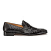 Mens Mezlan Lisbon Ostrich Quill Penny Loafer Dress Shoe in Cognac 7   - from alligatorwarehouse.com