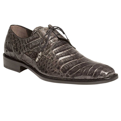 Mens Mezlan Anderson Caiman Crocodile Dress Shoe in Grey 1   - from alligatorwarehouse.com