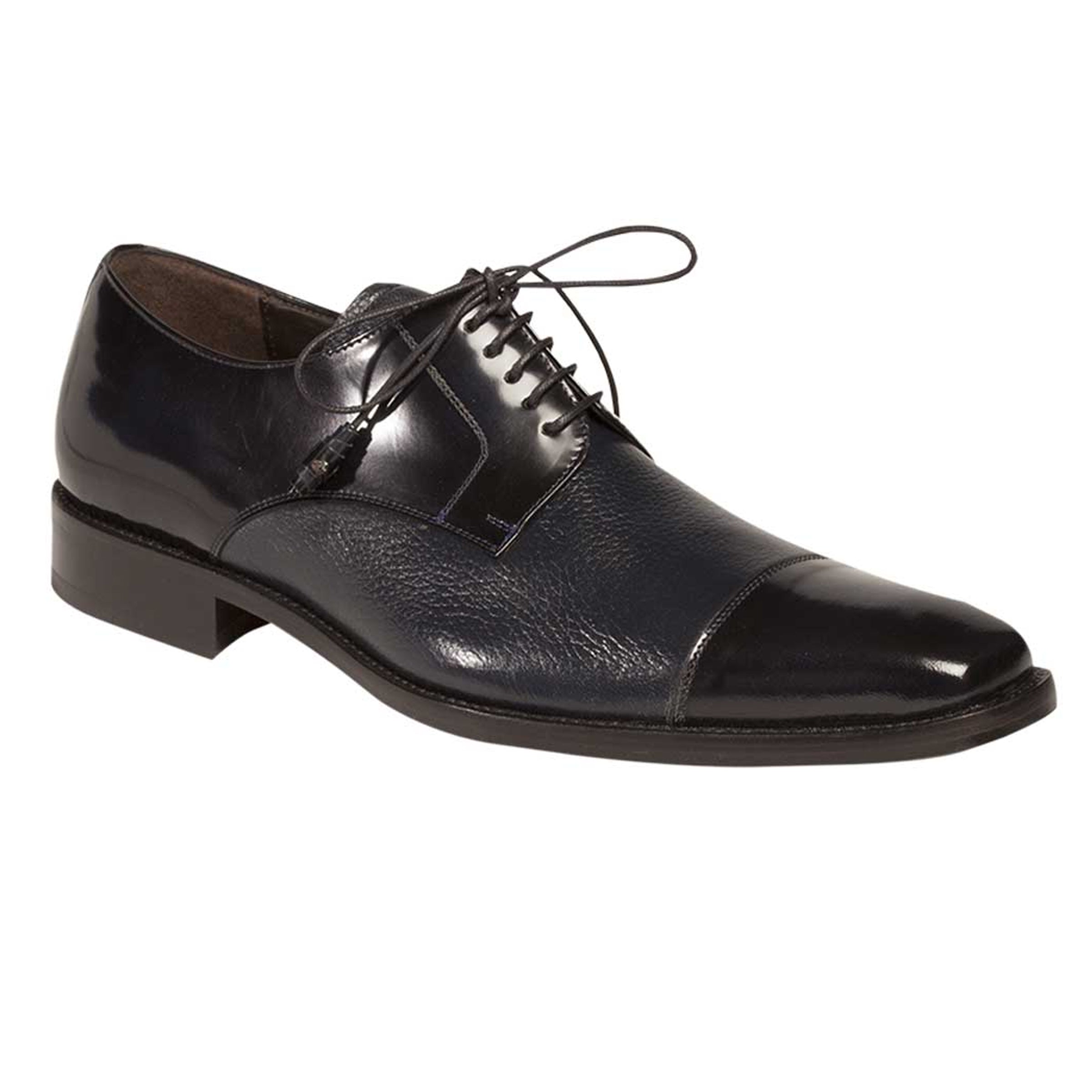 Mens Mezlan Soka Classic Cap Toe Dress Shoe in Black