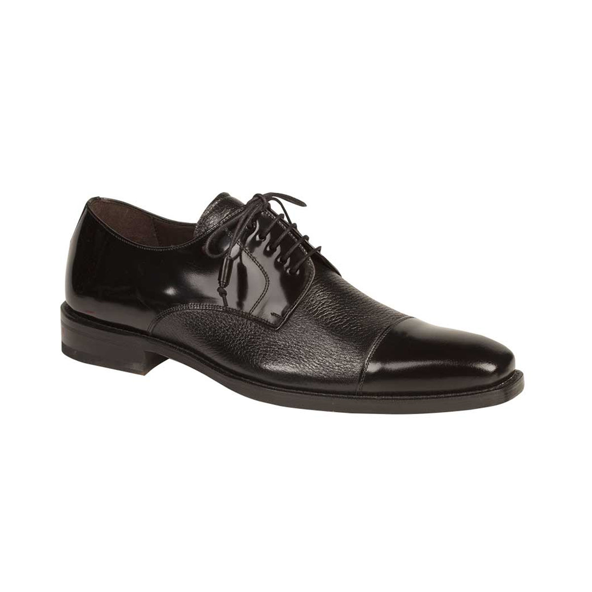 Mens Mezlan Soka Classic Cap Toe Dress Shoe in Black