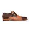 Mens Mezlan Phoenix Monk Strap Deerskin Cap Toe Dress Shoe in Black - LAST CALL 14 5   - from alligatorwarehouse.com