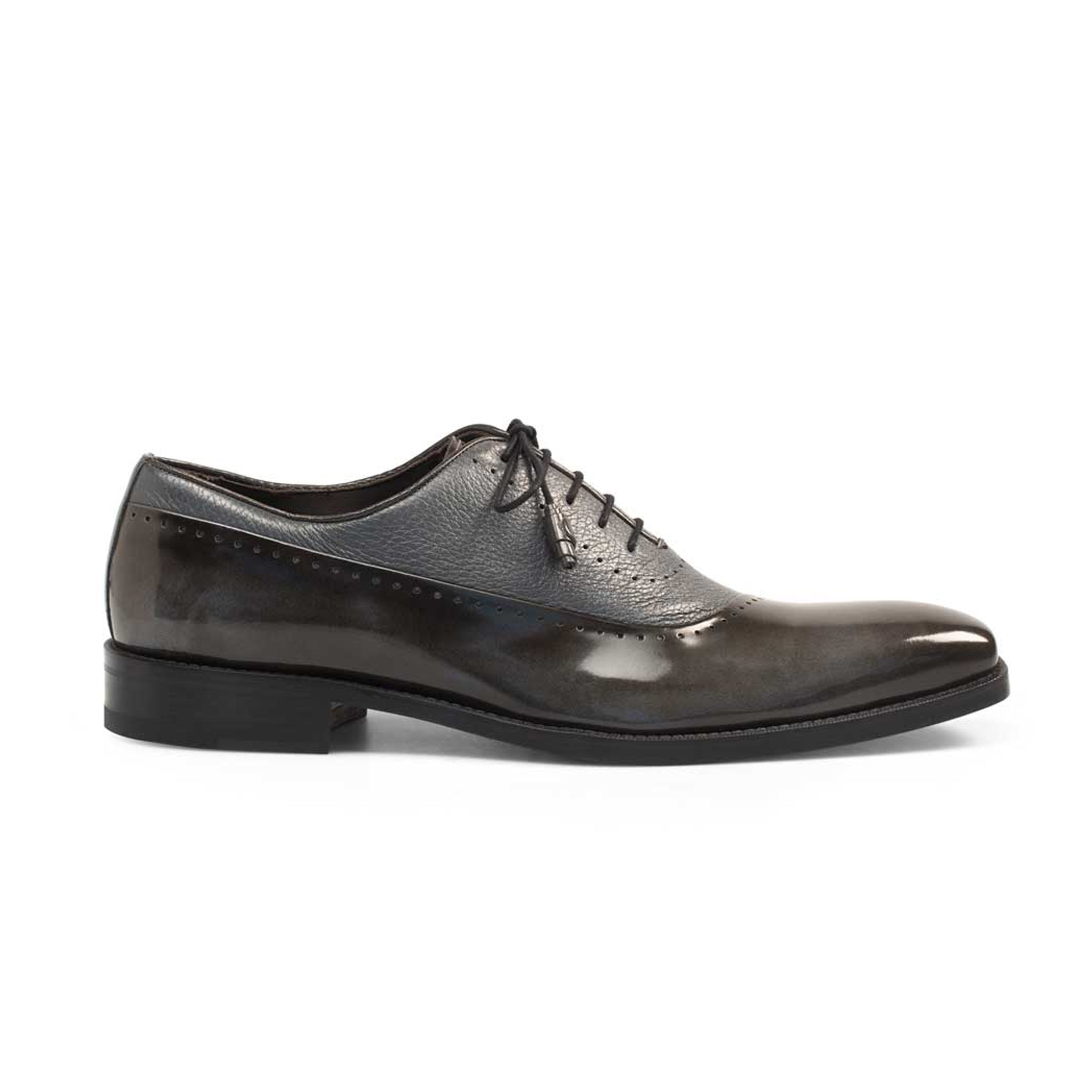 Mens Mezlan Postdam Calfskin Oxford Dress Shoe in Black