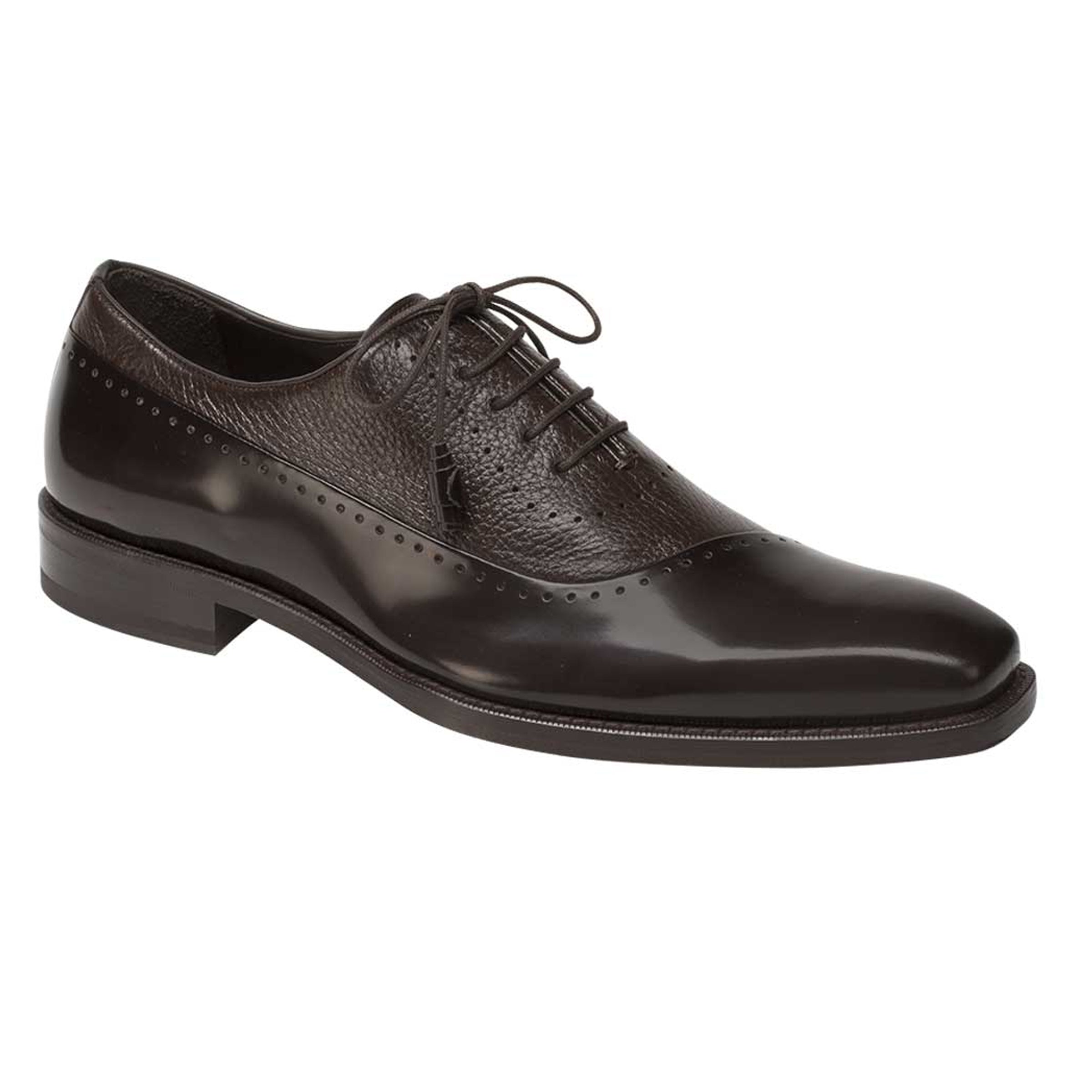 Mens Mezlan Postdam Calfskin Oxford Dress Shoe in Black