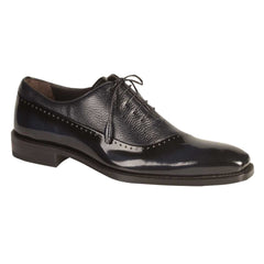 Mens Mezlan Postdam Calfskin Oxford Dress Shoe in Black