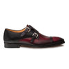 Mens Mezlan Bardem Calfskin Double Monk Strap Dress Shoe in Tan & Brown 6   - from alligatorwarehouse.com