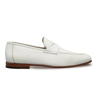Mens Mezlan Pompei Penny Loafer in Bone