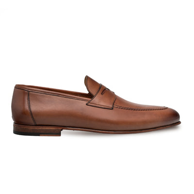 Mens Mezlan Pompei Penny Loafer in Tan 1   - from alligatorwarehouse.com