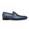 Mens Mezlan Classic Calfskin Slip on Penny Loafer Dress Shoe in Burgundy 5   - from alligatorwarehouse.com