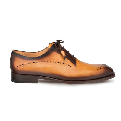 Mens Mezlan Entourage Medallion Toe Dress Shoe in Mustard 1   - from alligatorwarehouse.com