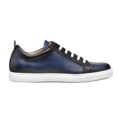Mens Mezlan Artemis Classic Calfskin Tennis Shoe Sneaker in Honey 5   - from alligatorwarehouse.com