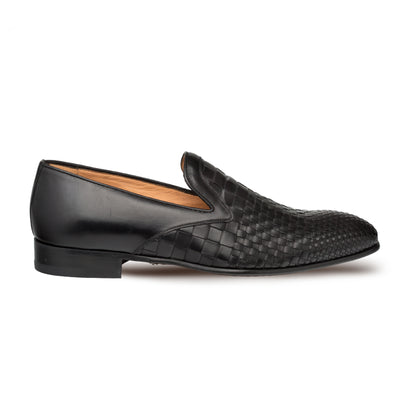 Mens Mezlan Sirocco Woven Calf Slip on Loafer Dress Shoe in Cognac 5   - from alligatorwarehouse.com