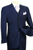 Mens 3 Button Vested Basic Wool Feel Suit in Navy 9 SO13TR-3_NAVY_36S  - from alligatorwarehouse.com