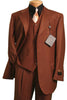 Mens 2 Button Vested Basic Wool Feel Suit in Cognac 9 SO13TR-3_COGNAC_40S  - from alligatorwarehouse.com