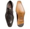 Mens Mezlan Anderson Caiman Crocodile Dress Shoe in Grey 2   - from alligatorwarehouse.com