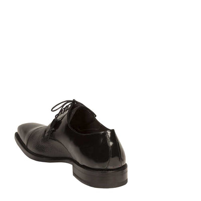Mens Mezlan Soka Classic Cap Toe Dress Shoe in Black 3   - from alligatorwarehouse.com