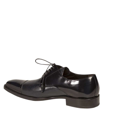 Mens Mezlan Soka Classic Cap Toe Dress Shoe in Navy 3   - from alligatorwarehouse.com