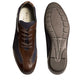 Mens Mezlan Vega Calfskin & Suede Sneaker in Brown & Navy