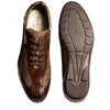 Mens Mezlan Vega Calfskin & Suede Sneaker in Brown & Taupe 2   - from alligatorwarehouse.com