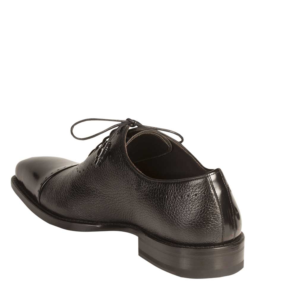 Mens Mezlan Postdam Calfskin Oxford Dress Shoe in Black