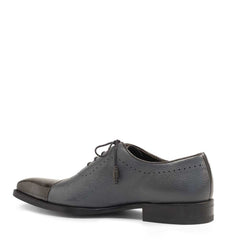 Mens Mezlan Postdam Calfskin Oxford Dress Shoe in Grey - LAST CALL 9.5