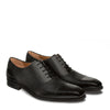 Mens Mezlan Murino Calf & Deerskin Cap Toe Dress Shoe in Black 4   - from alligatorwarehouse.com