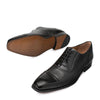 Mens Mezlan Murino Calf & Deerskin Cap Toe Dress Shoe in Black 2   - from alligatorwarehouse.com