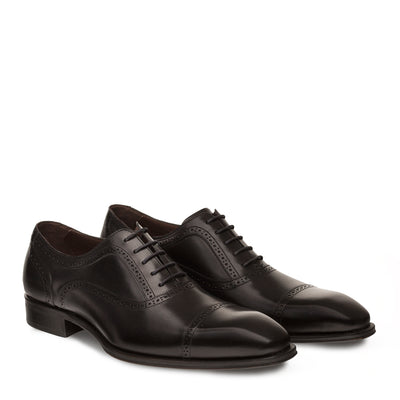 Mens Mezlan Remy Classic Calfskin Cap Toe Dress Shoe in Cognac 5   - from alligatorwarehouse.com