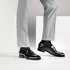 Mens Mezlan Bixby Caiman Crocodile Penny Loafer Dress Shoe in Black 5   - from alligatorwarehouse.com