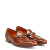 Mens Mezlan Borgese Alligator Dress Shoe Loafer in Cognac 4   - from alligatorwarehouse.com