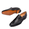 Mens Mezlan Lisbon Ostrich Quill Penny Loafer Dress Shoe in Cognac 4   - from alligatorwarehouse.com