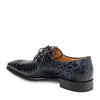 Mens Mezlan Moscow Alligator Dress Shoe in Navy 3   - from alligatorwarehouse.com