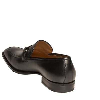 Mens Mezlan Tours Calfskin Slip On Loafer Dress Shoe in Black - LAST CALL 10.5 3   - from alligatorwarehouse.com