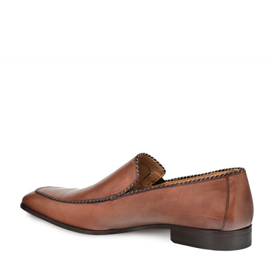Mens Mezlan Brandt Calfskin Loafer Dress Shoe in Cognac 3   - from alligatorwarehouse.com