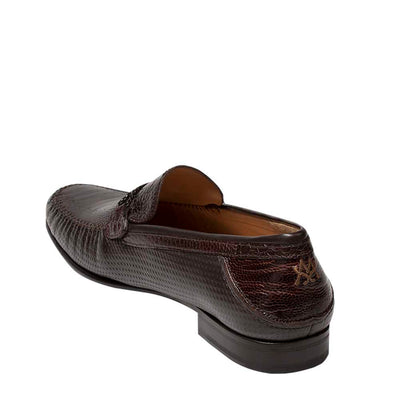 Mens Mezlan Vesta Ostrich Paw Dress Shoe Loafer in Brown 3   - from alligatorwarehouse.com