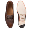 Mens Mezlan Sileno Lizard Moccasin Loafer Dress Shoe in Cognac 2   - from alligatorwarehouse.com