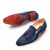 Mens Mezlan Plazza Suede & Calfskin Tassel Loafer Dress Shoe in Cognac 3   - from alligatorwarehouse.com